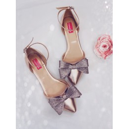 Balerini Coral cu fundita | Pantofica.ro
